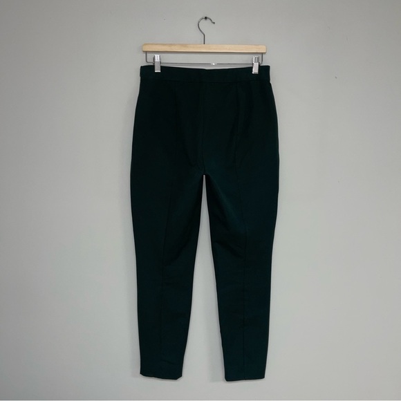 Everlane Pant Women's Size 8 US Dark Forest Green Stretch Cotton "The Side-Zip" - Picture 8 of 15
